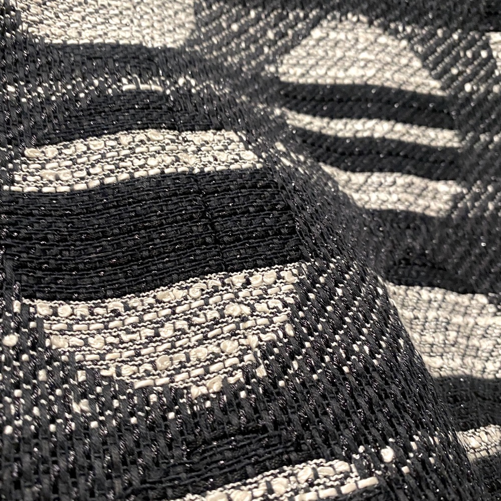 CHANEL Karl Lagerfeld Tweed Jacket with CC Logo Gunmetal & Pearl Chains. EU 40 - Picture 5 of 13
